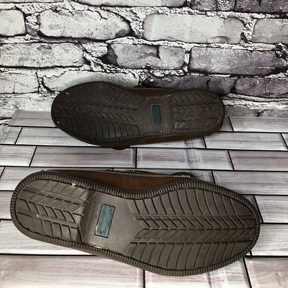 New Terrain Goodyear Brown Genuine Leather Boat Lace Casual Shoes Men Sz 8.5D US - Picture 14 of 15